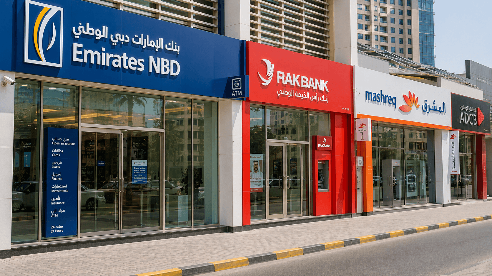 UAE bank comparison corporate account 2026